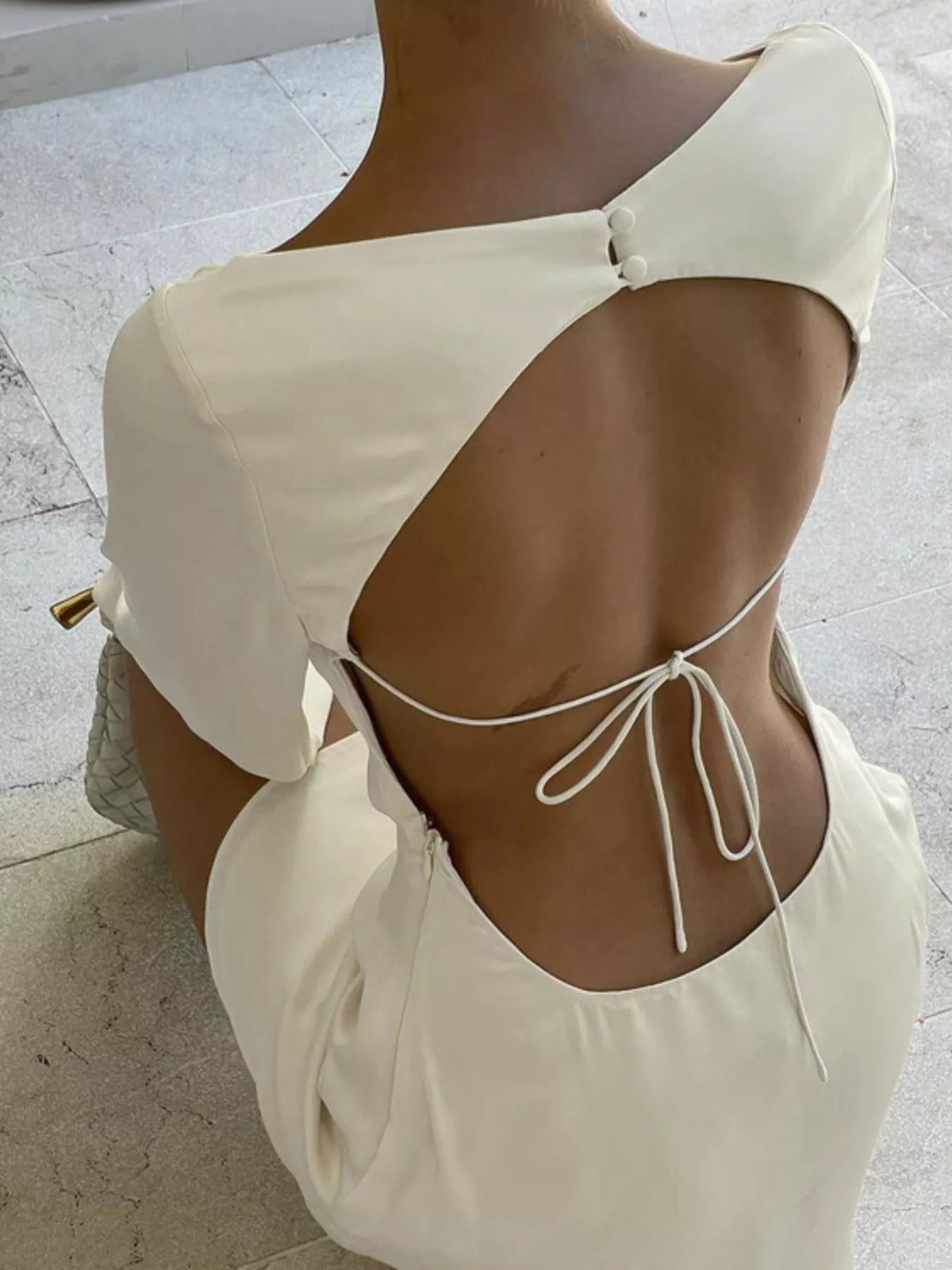 Vestido Mini Marfil