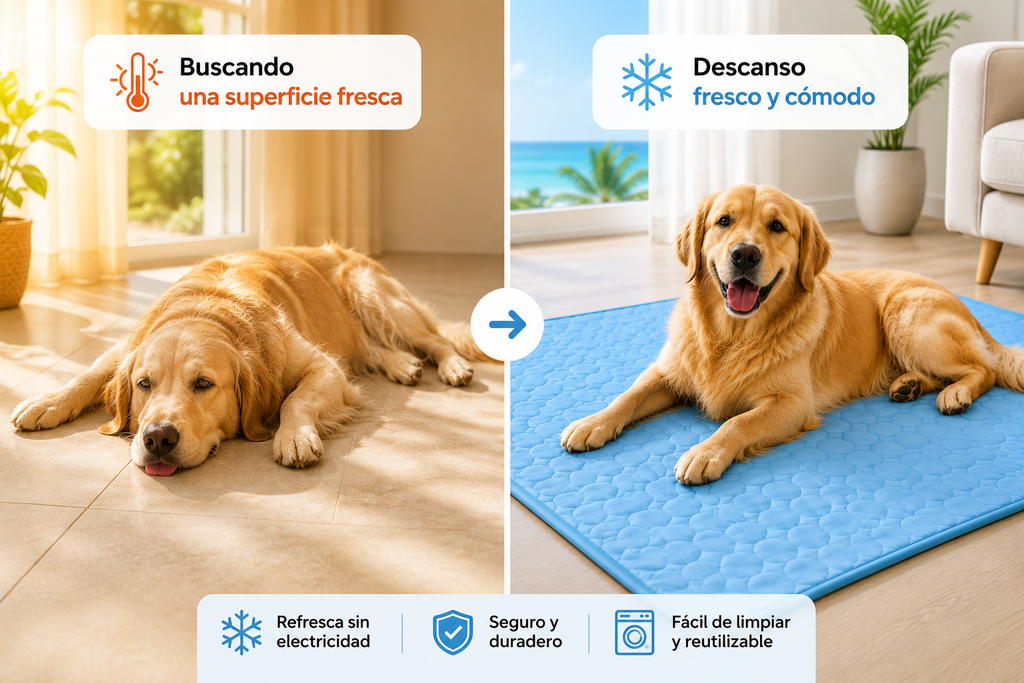 Alfombra refrescante para mascotas