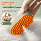 Cepillo Vaporizador 3 en 1 para mascotas